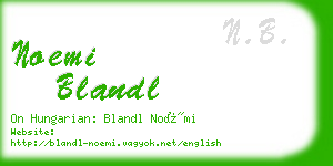 noemi blandl business card